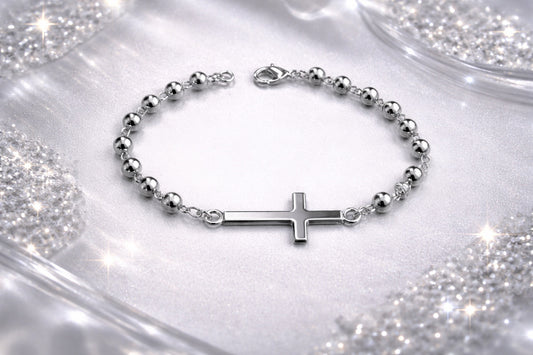 Men's Cross Bracelet | Religious Cross Chain Bracelet for Men