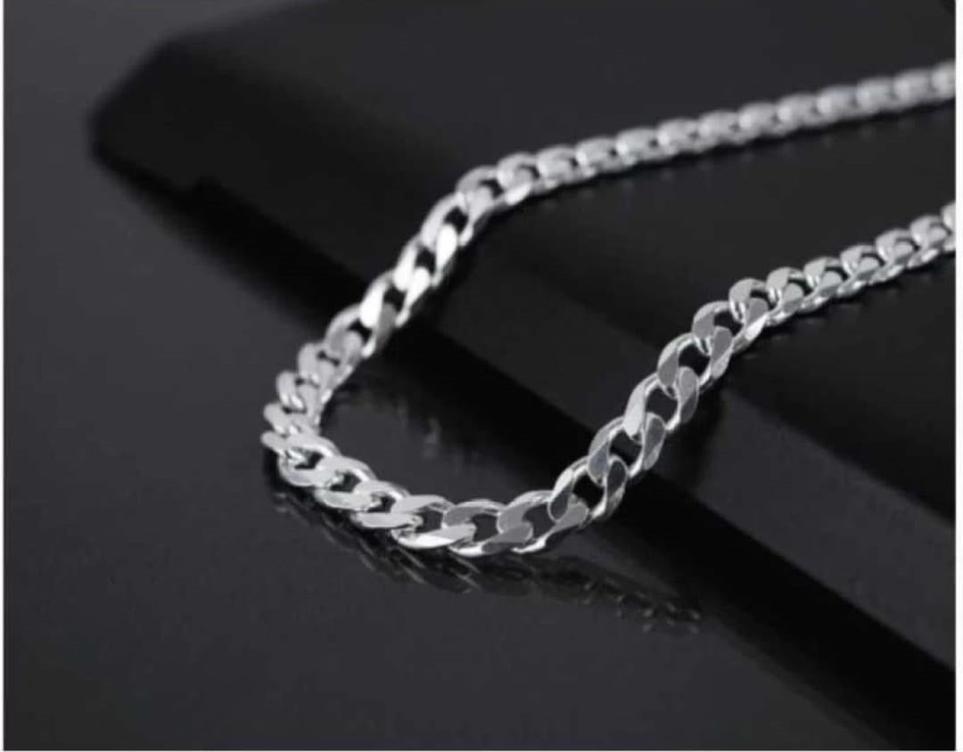 Premium Silver Colored Stainless Steel Short Necklace Chain for Boys