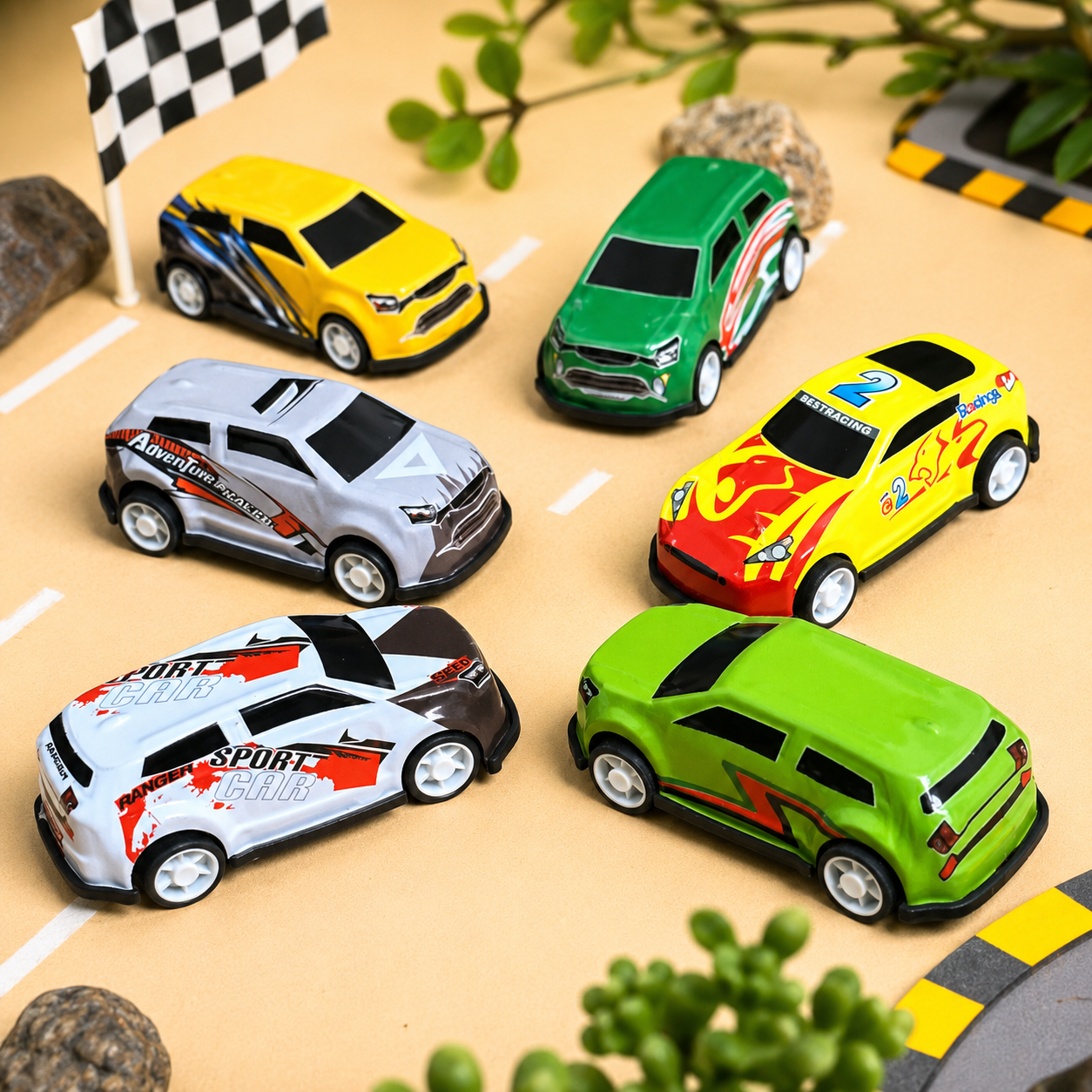 Push Back Toy Car Rakhi for Brother | Racing Car Rakhi with Premium Greeting Card | Reusable Rakhi Gift | Fun Raksha Bandhan Gift for Kids & Brothers