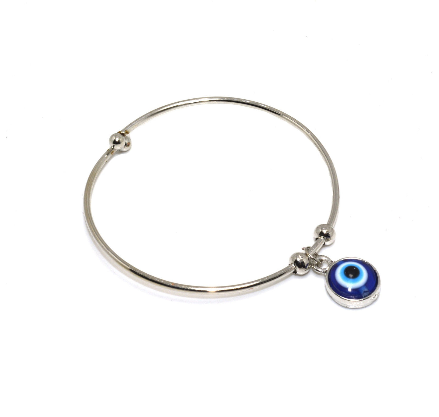 Divine Protection: Evil Eye Metal Bracelet