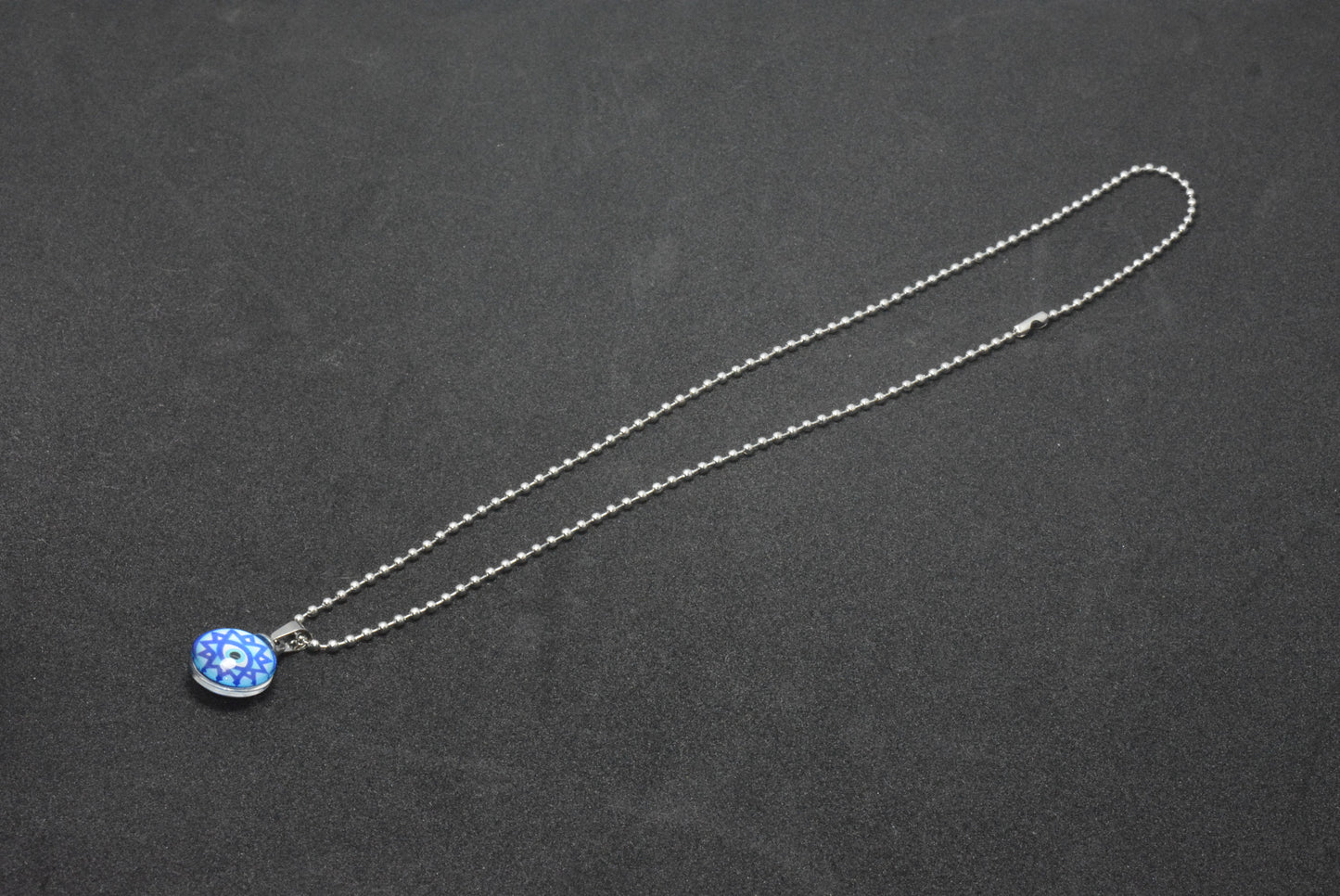 Blue Evil Eye Beads Style Chain Necklace Pendant