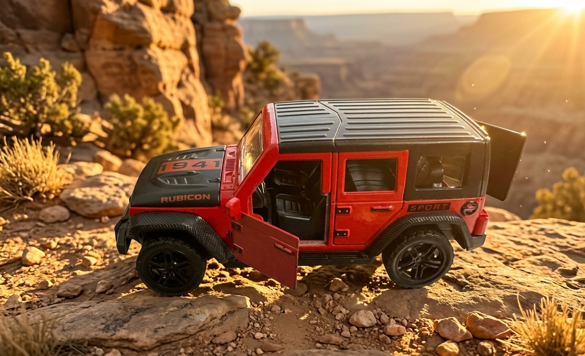 Off-Road SUV Toy Car for Kids – Miniature Jeep Style Pull Back Car | Random Colors |