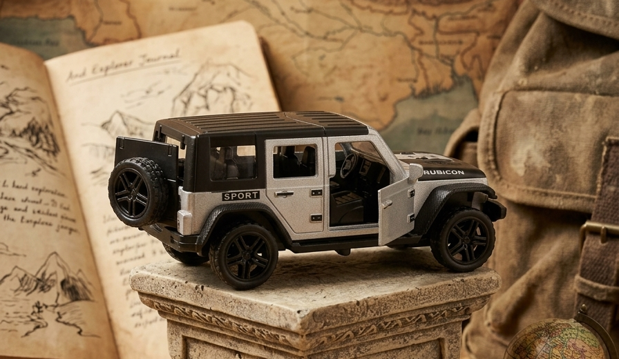 Off-Road SUV Toy Car for Kids – Miniature Jeep Style Pull Back Car | Random Colors |