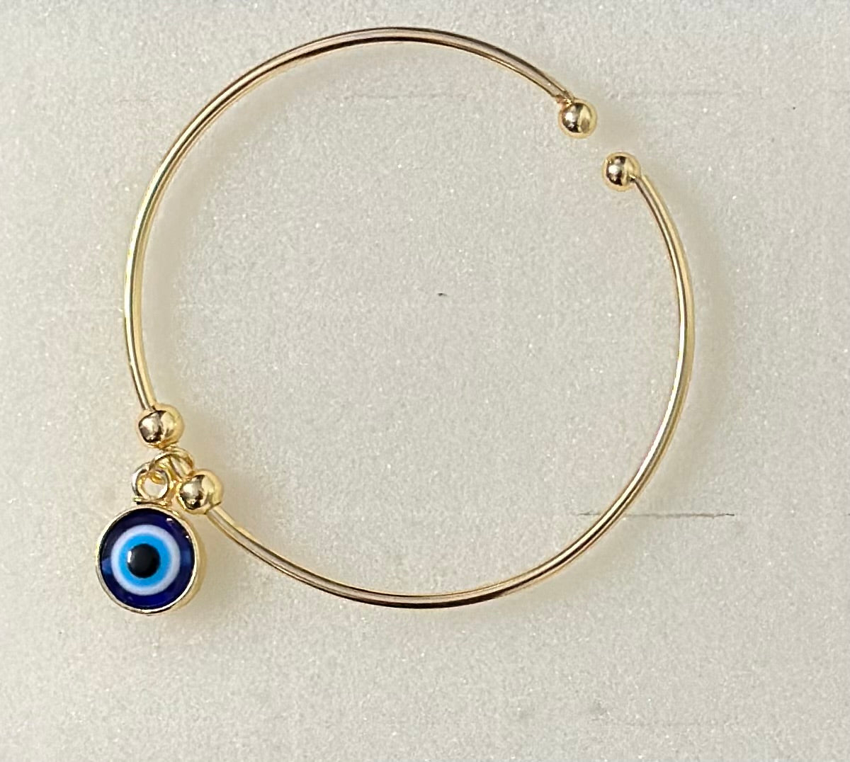 Divine Protection: Evil Eye Metal Bracelet