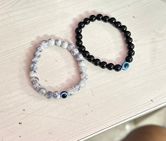 Combo of Evil Eye Adjustable Unisex Hand Bracelet