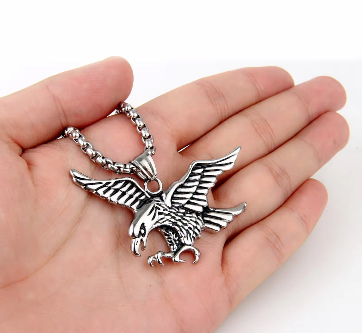 Eagle Pendant Necklace – Bold & Fierce Men’s Statement Jewelry