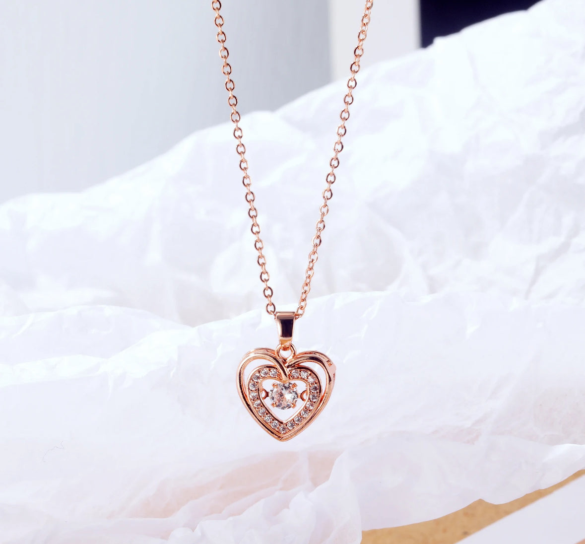 "Elegant Heart Pendant: Timeless Love, Unmatched Style"