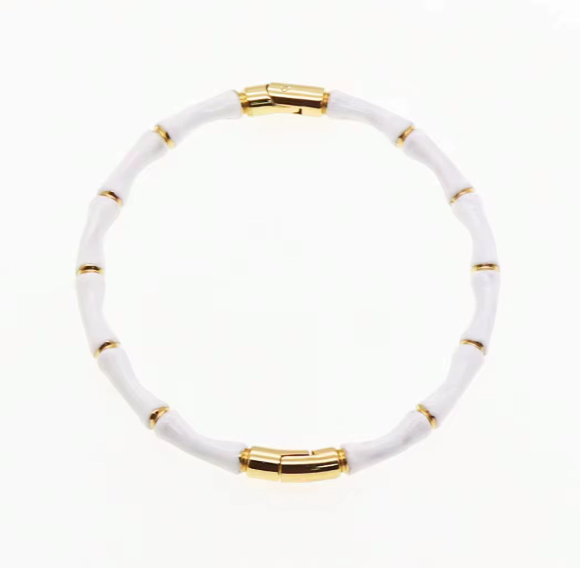 Silver Bamboo Bracelet – Minimalist Stainless Steel Bangle for Women & Girls