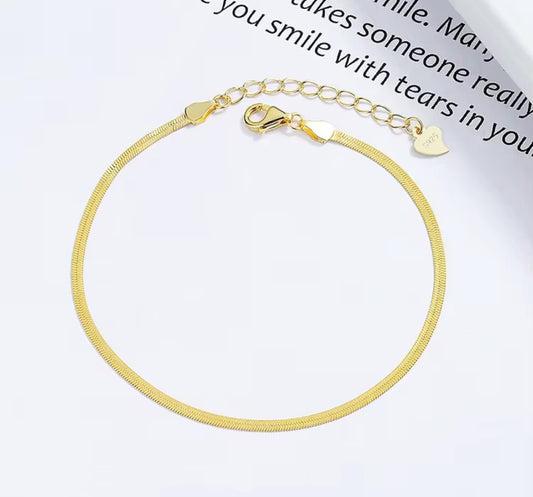 Minimalist Snake Chain Bracelet for Women – Premium Stainless Steel Adjustable Gold & Silver Wrist Bracelet | Everyday Chic Jewelry