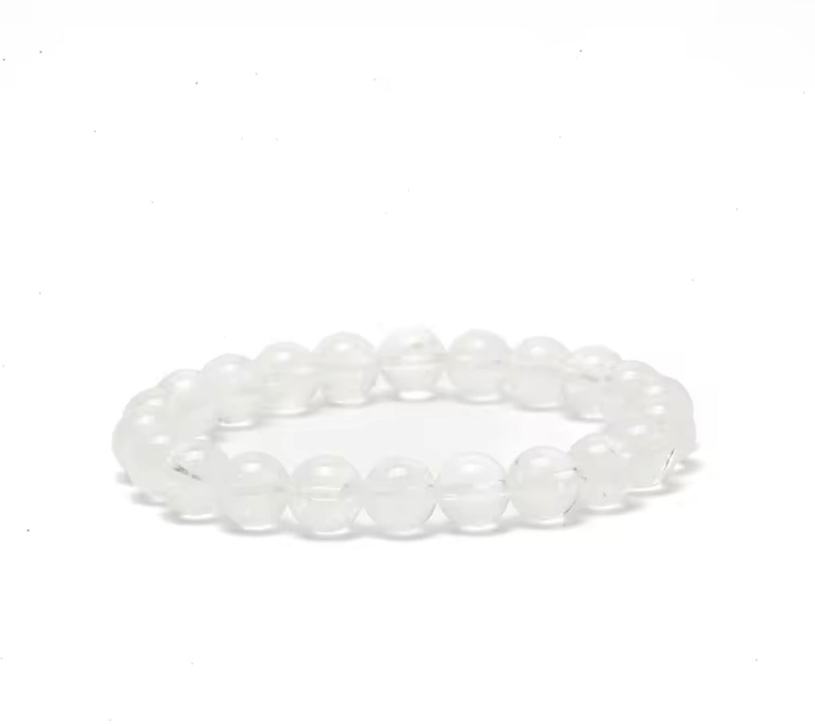 Natural Clear Quartz Crystal Bracelet – Healing & Energy Stone (Unisex)