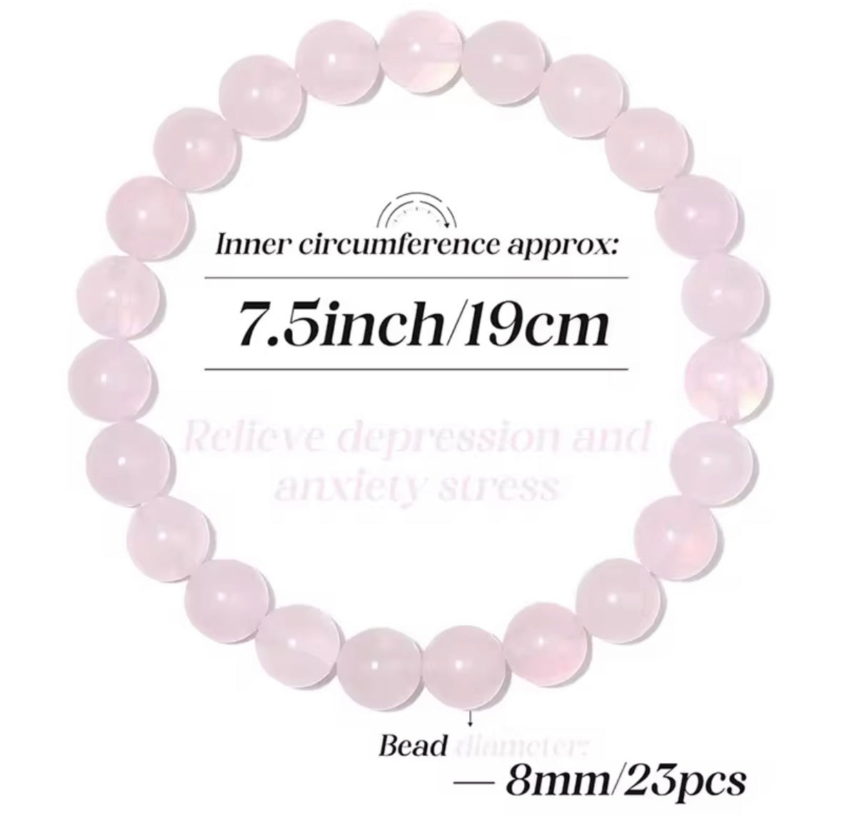 Natural Clear Quartz Crystal Bracelet – Healing & Energy Stone (Unisex)