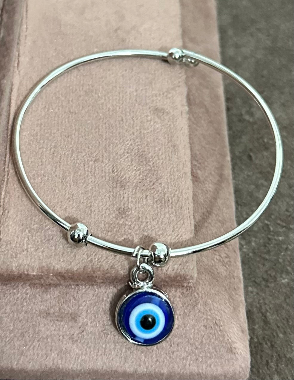 Divine Protection: Evil Eye Metal Bracelet