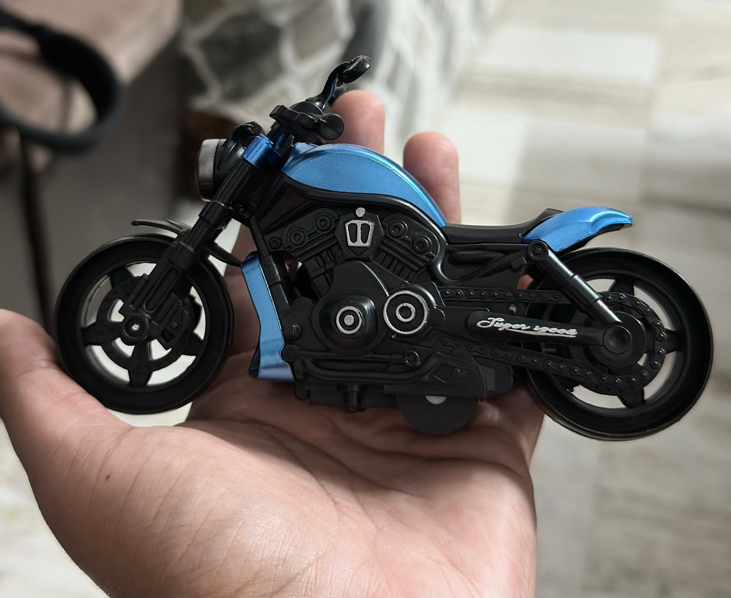 Pull Back Motorcycle Toy for Kids – Friction Powered Mini Sports Bike Die-Cast Style Toy Bike for Boys & Girls