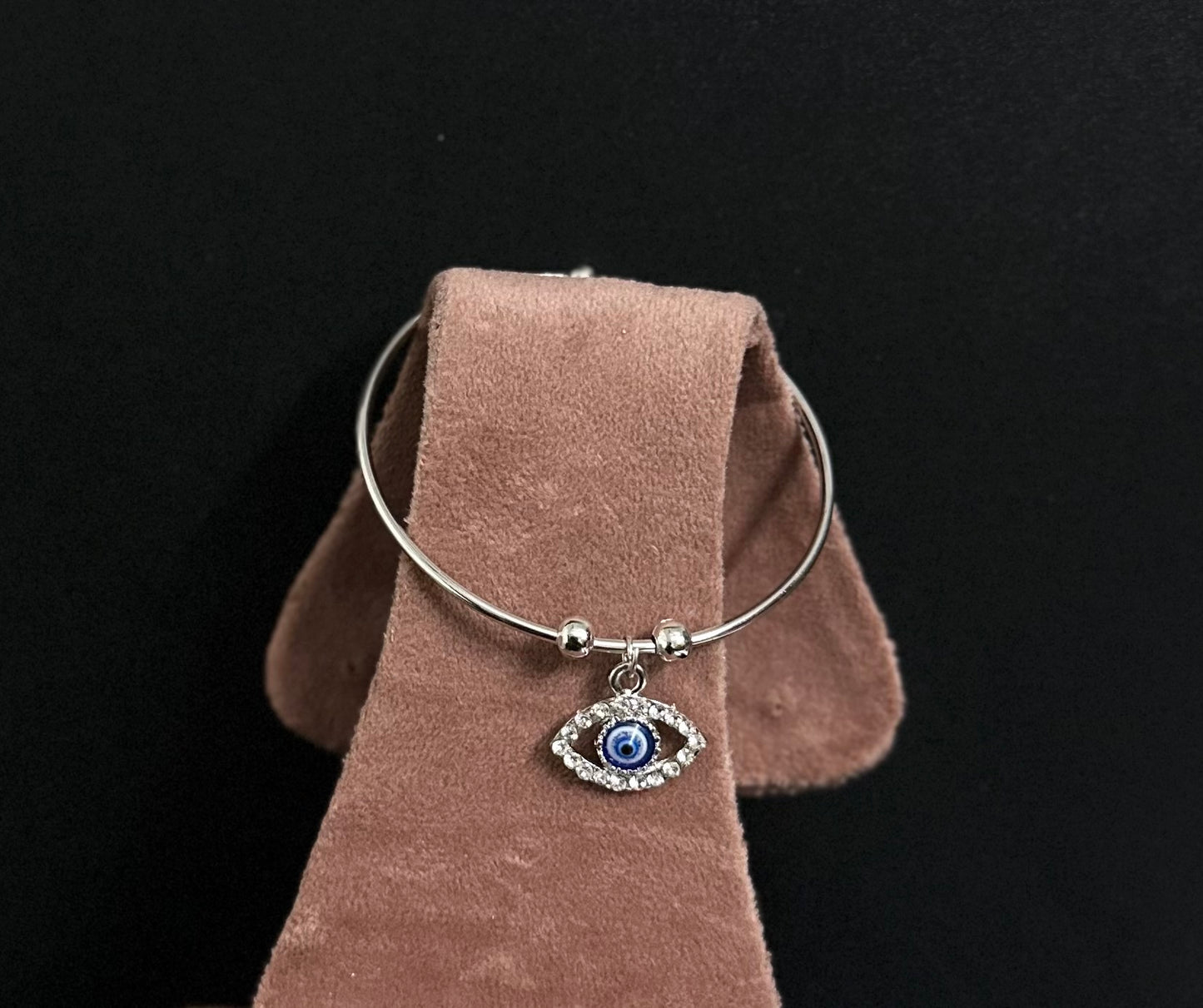 Timeless Guardian: Metal Evil Eye Bracelet