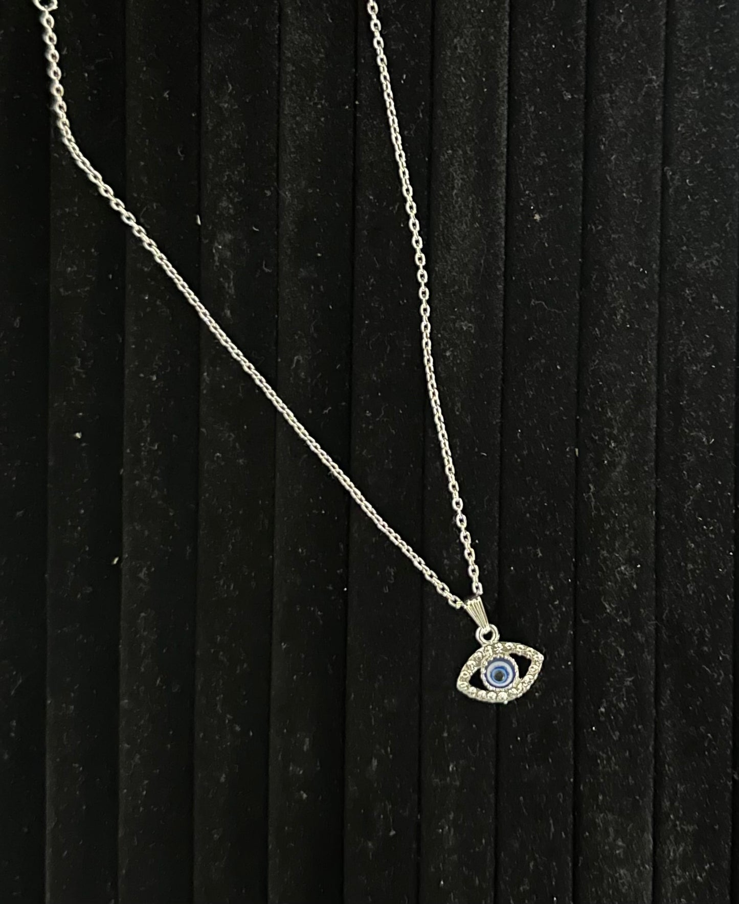 Timeless Guardian: Metal Evil Eye Pendant