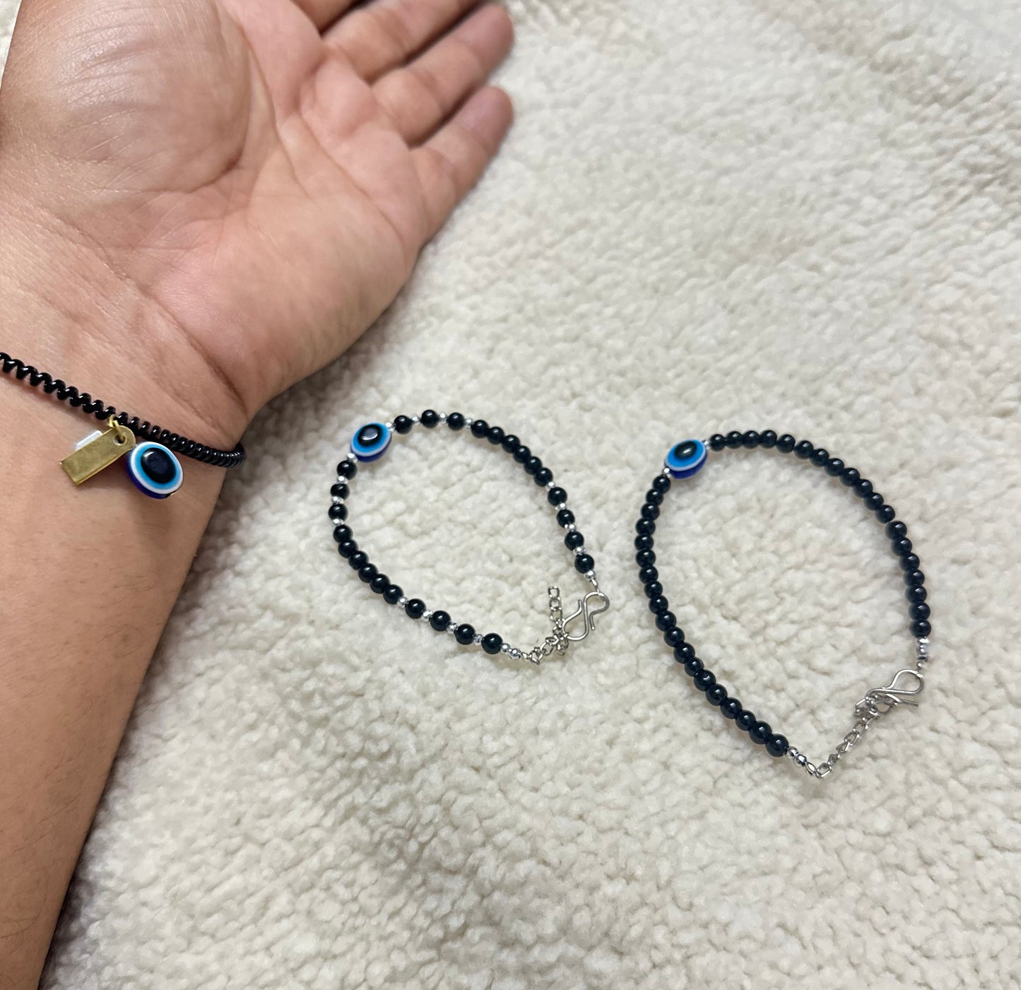 Divine Protection: Evil Eye Combo Bracelet Set