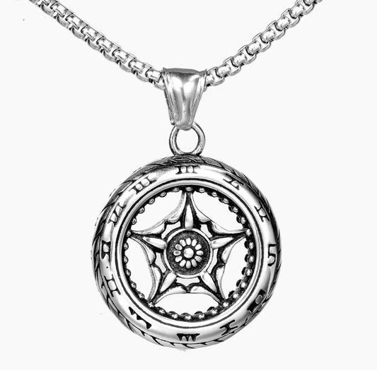 Round Western Style Necklace Pendent Chain
