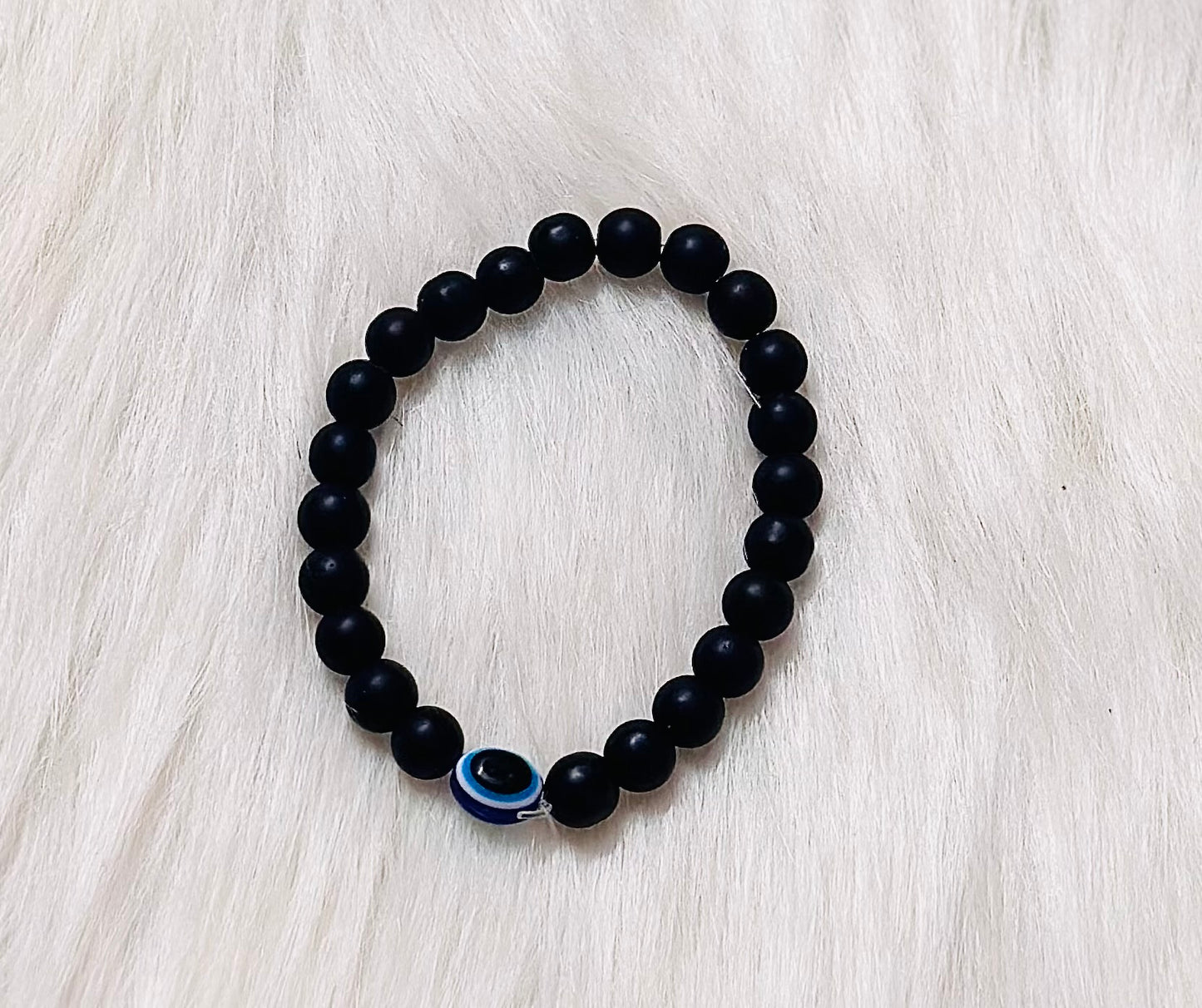 Matte Black Adjustable Unisex Hand Bracelet