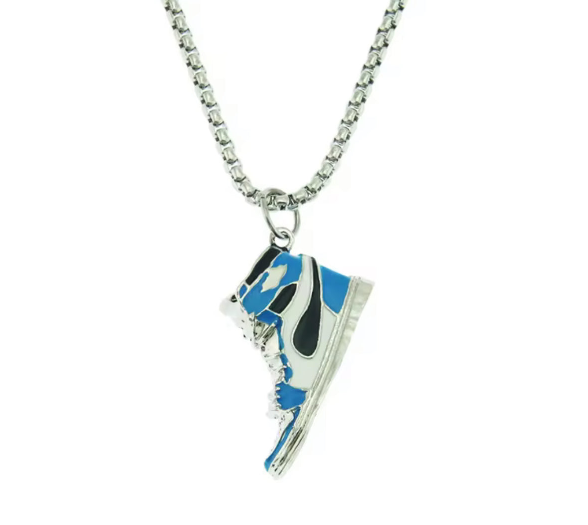 Mini Sneaker Pendant Necklace – High Top Shoe | Unisex Street Style Chain