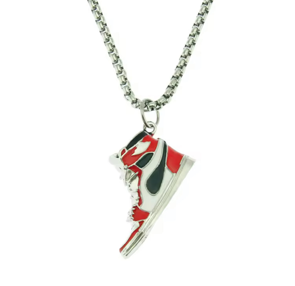 Mini Sneaker Pendant Necklace – High Top Shoe | Unisex Street Style Chain