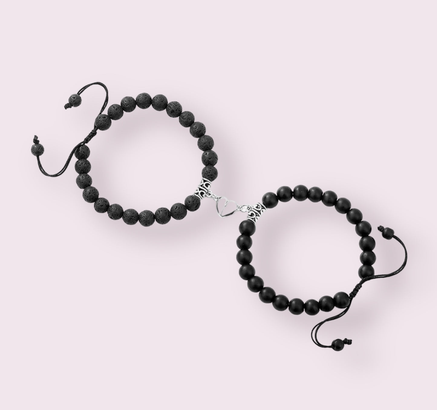 Couple Love Friendship Heart Magnetic Beads Hand Bracelet