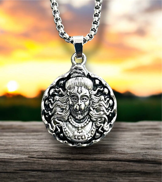 Lord Hanuman Ji Inspired Pendent Necklace Chain