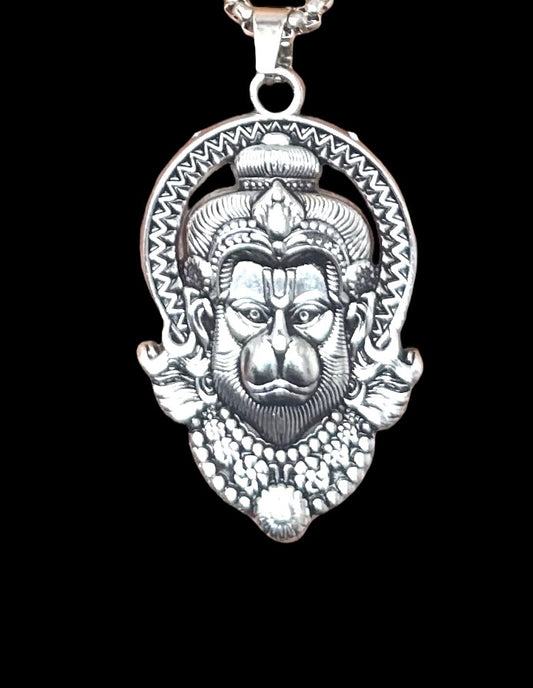 Hanumanji Face Necklace Pendant Chain For Boys and Men | Boys Necklace Chain | Religious Pendants |