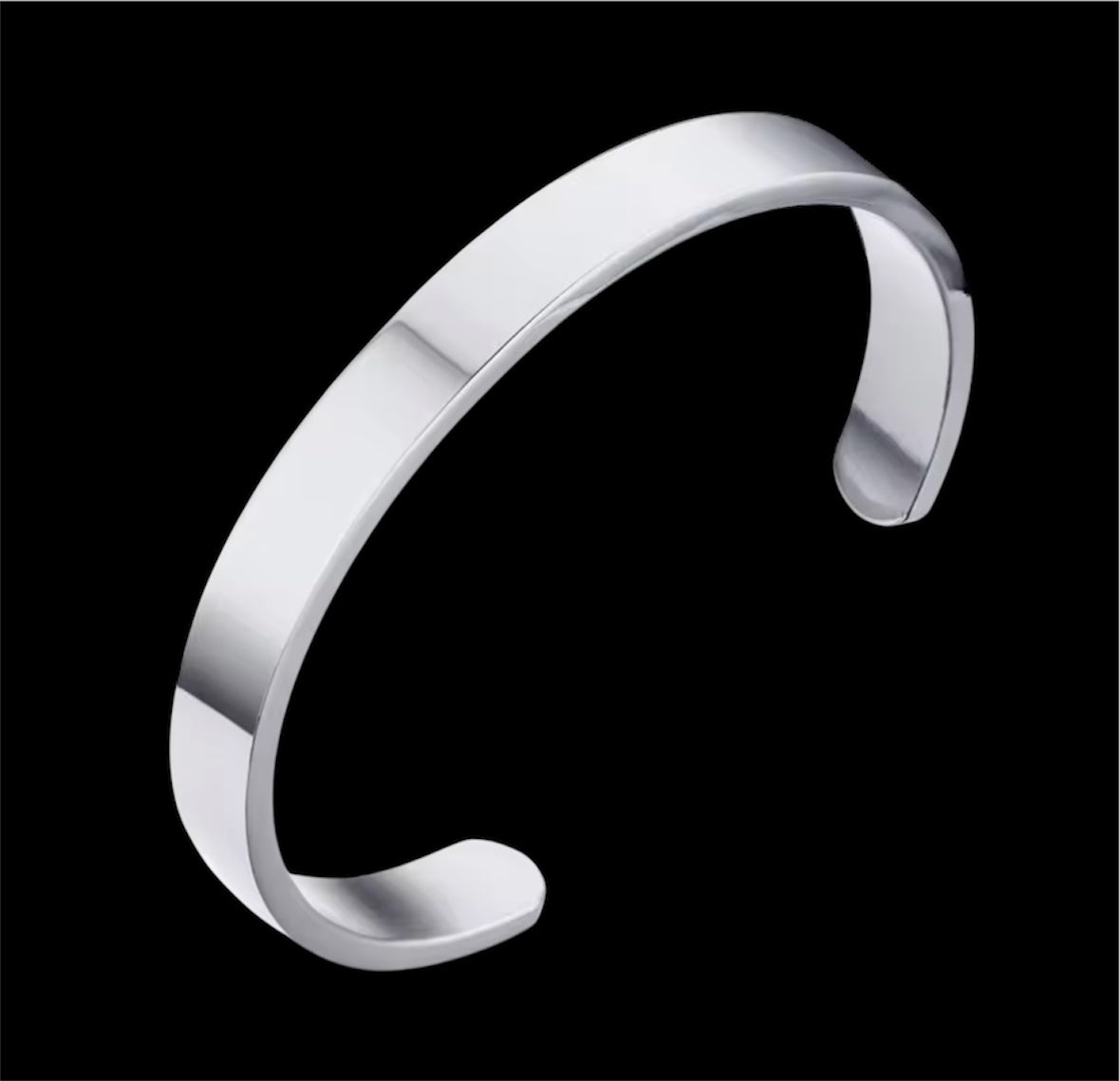 Minimalist Stainless Steel Cuff Bracelet for Men & Women – Adjustable Gold & Silver Bangle