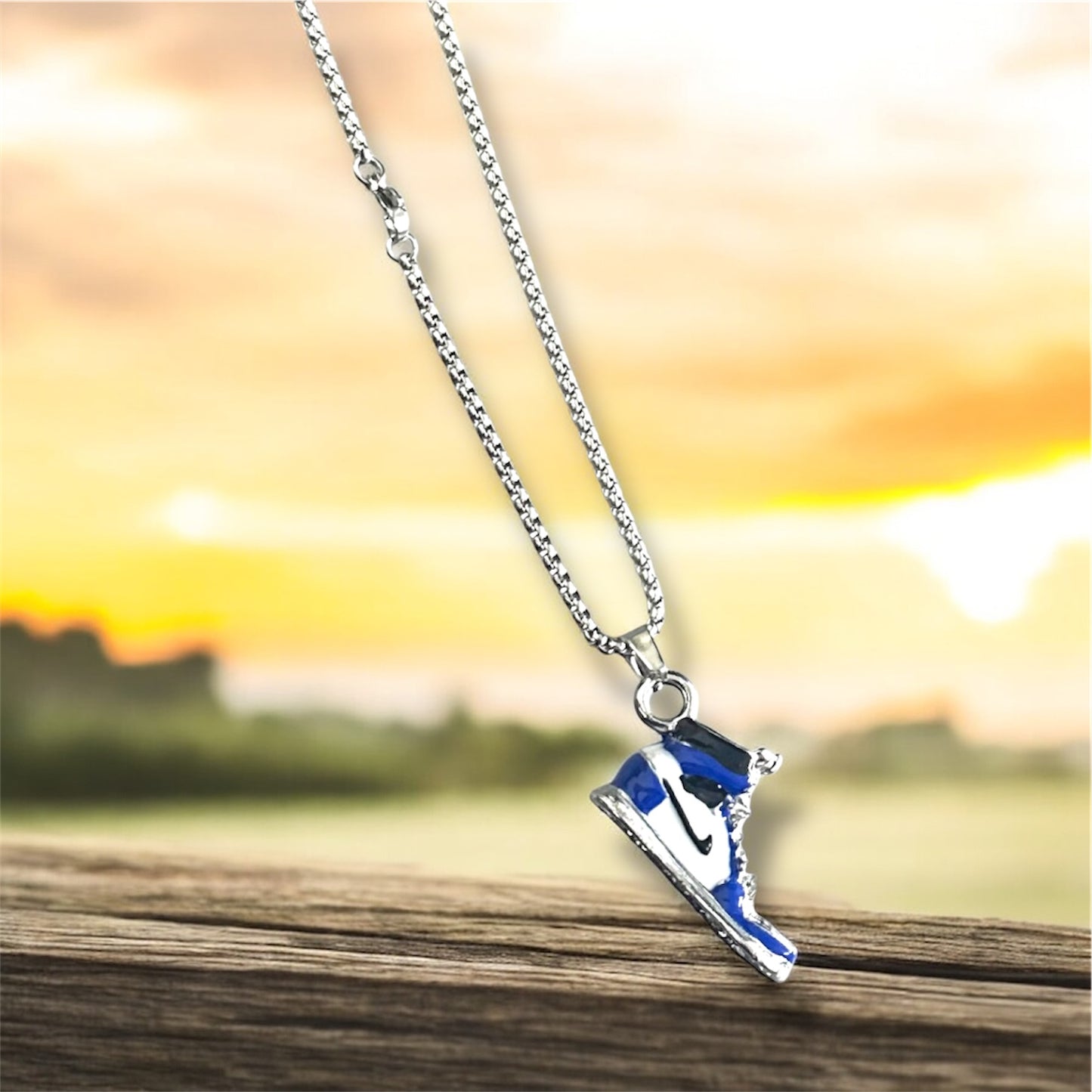 Mini Sneaker Pendant Necklace – High Top Shoe | Unisex Street Style Chain