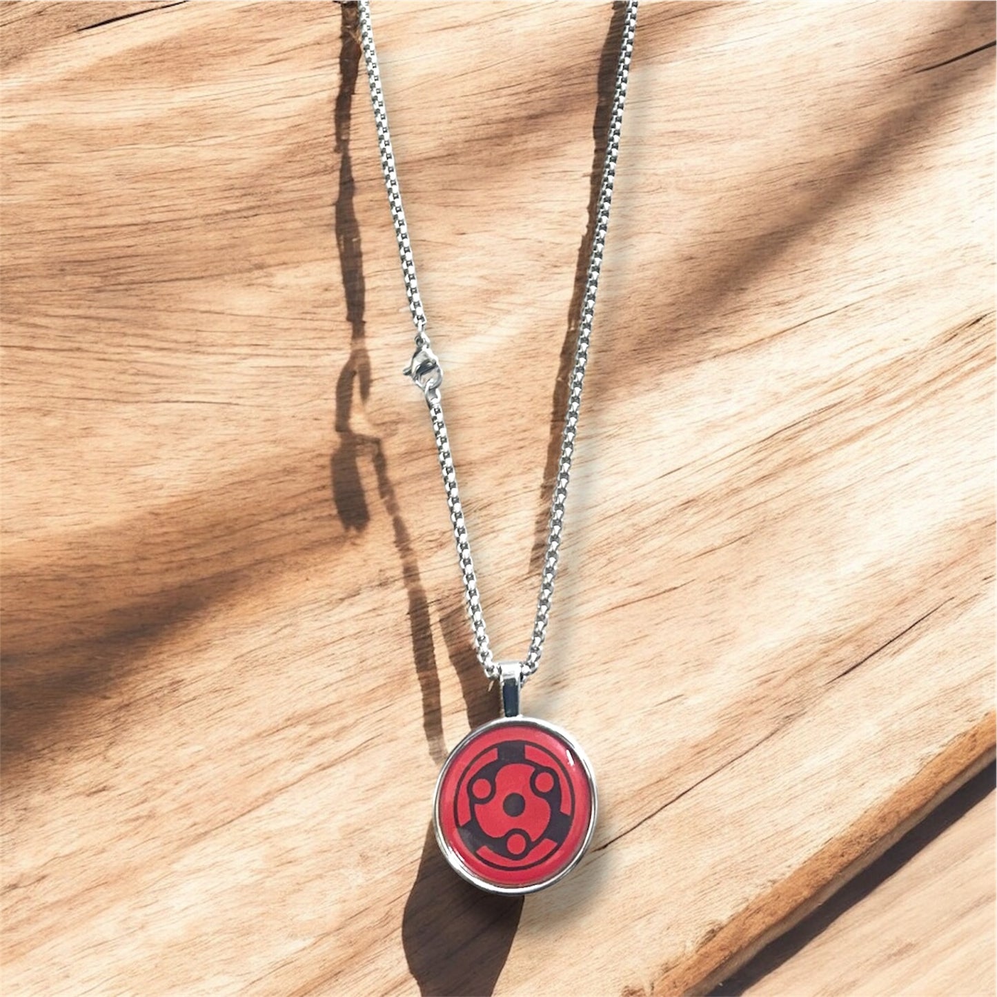 Sharingan Necklace – Mangekyou Pendant for Anime Fans | Unisex Chain