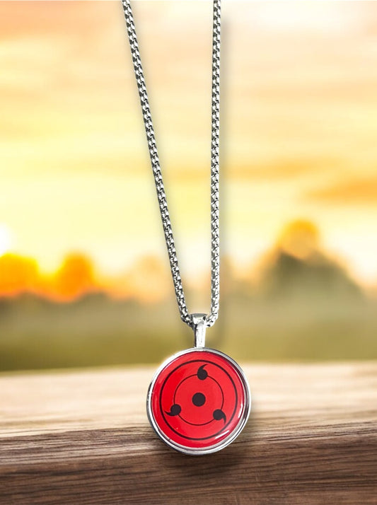 Classic Sharingan Necklace – Naruto Uchiha Clan Pendant