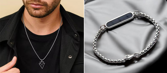 Combo of Chain Hand Bracelet and Fashion Necklace Chain